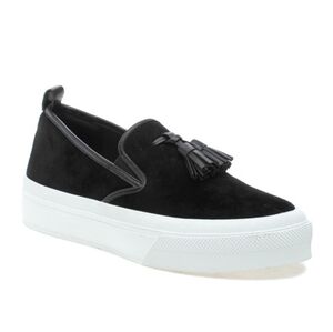 J/SLIDES Black Suede Gillian